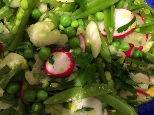 Spring Chopped Salad with Peas